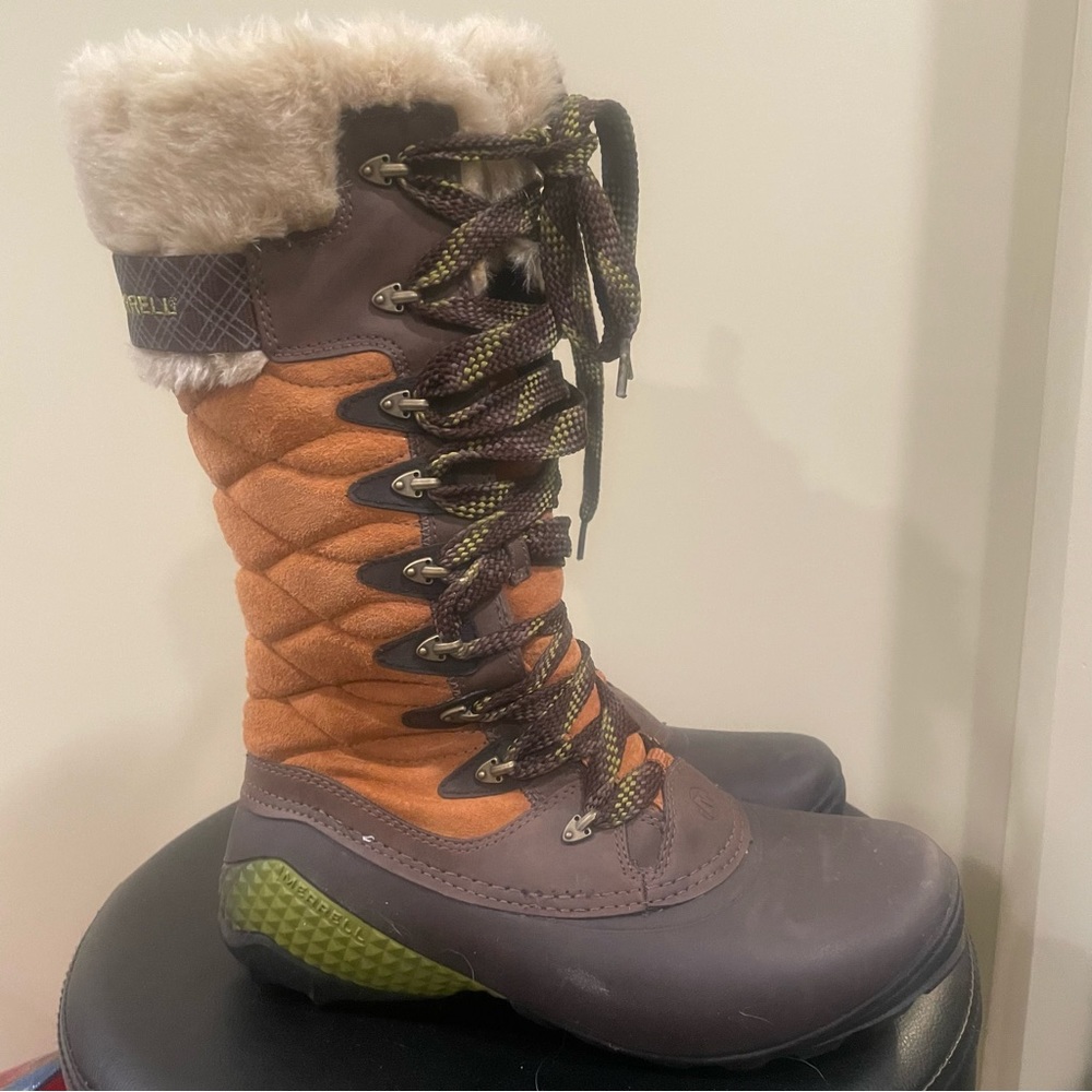 Merrell Winterbelle Peak Waterproof Insulated Winter Snow Boots Women's Size 9